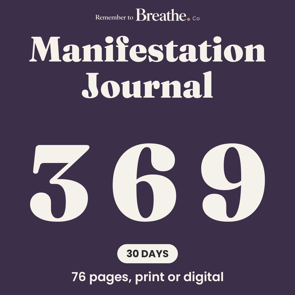369 Manifestation Journal, 30 Day Guided Intention Journal, Printable and Digital PDF