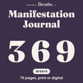 369 Manifestation Journal, 30 Day Guided Intention Journal, Printable and Digital PDF