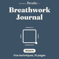 30 Day Breathwork Journal with Five Guided Techniques, Printable and Digital PDF