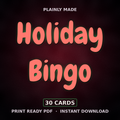 Holiday Party Bingo, 30 Printable Cards