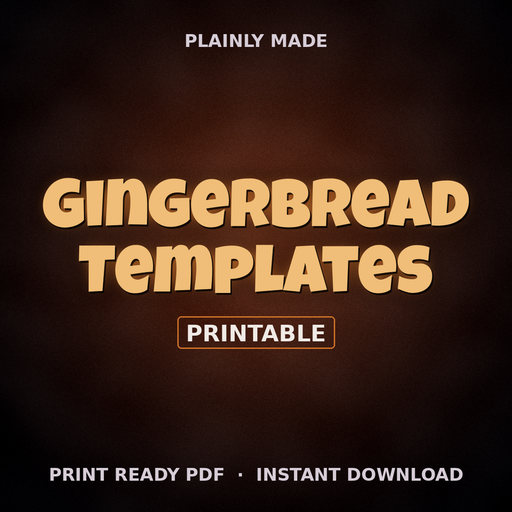 Gingerbread House Templates, Printable