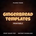 Gingerbread House Templates, Printable
