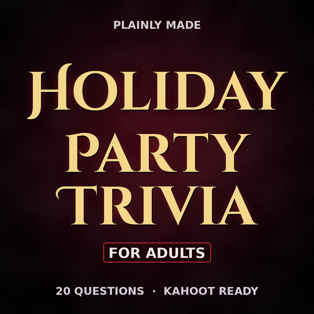 Family Holiday Party Trivia for Adults