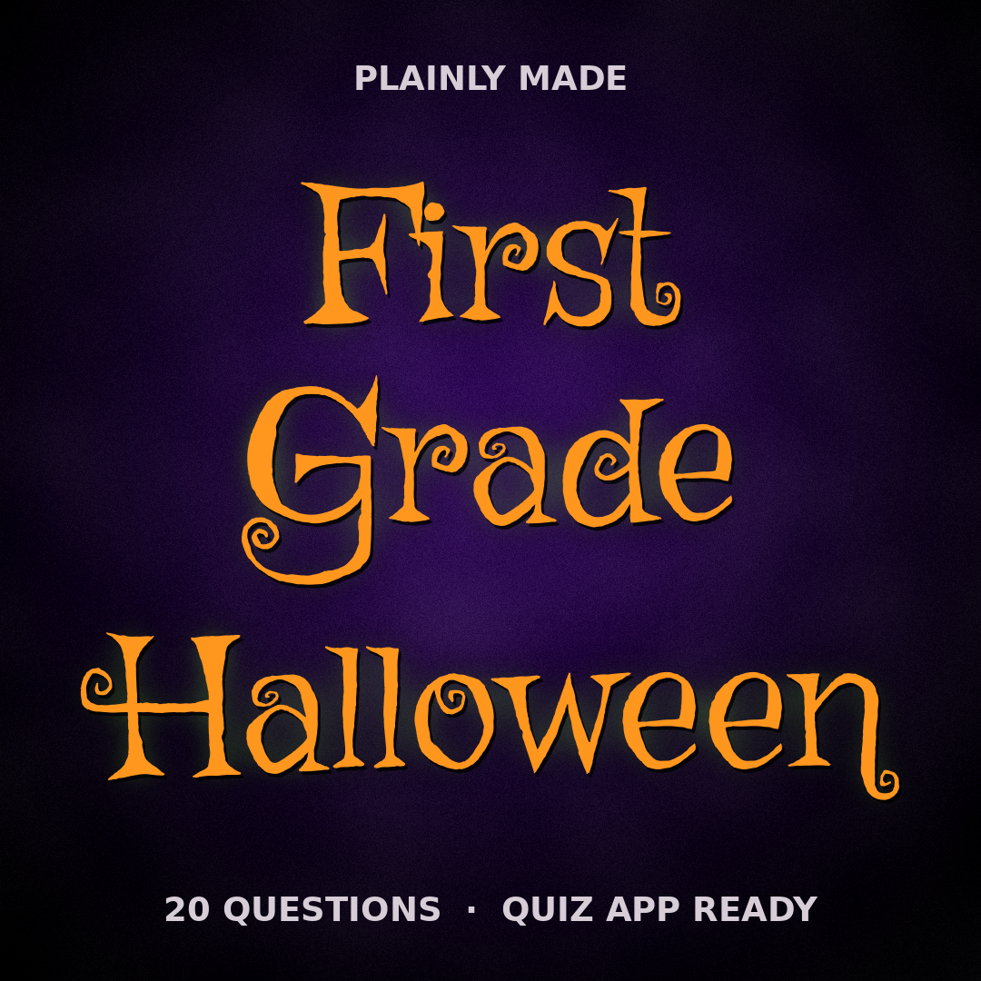 Halloween Trivia Game Grade 1