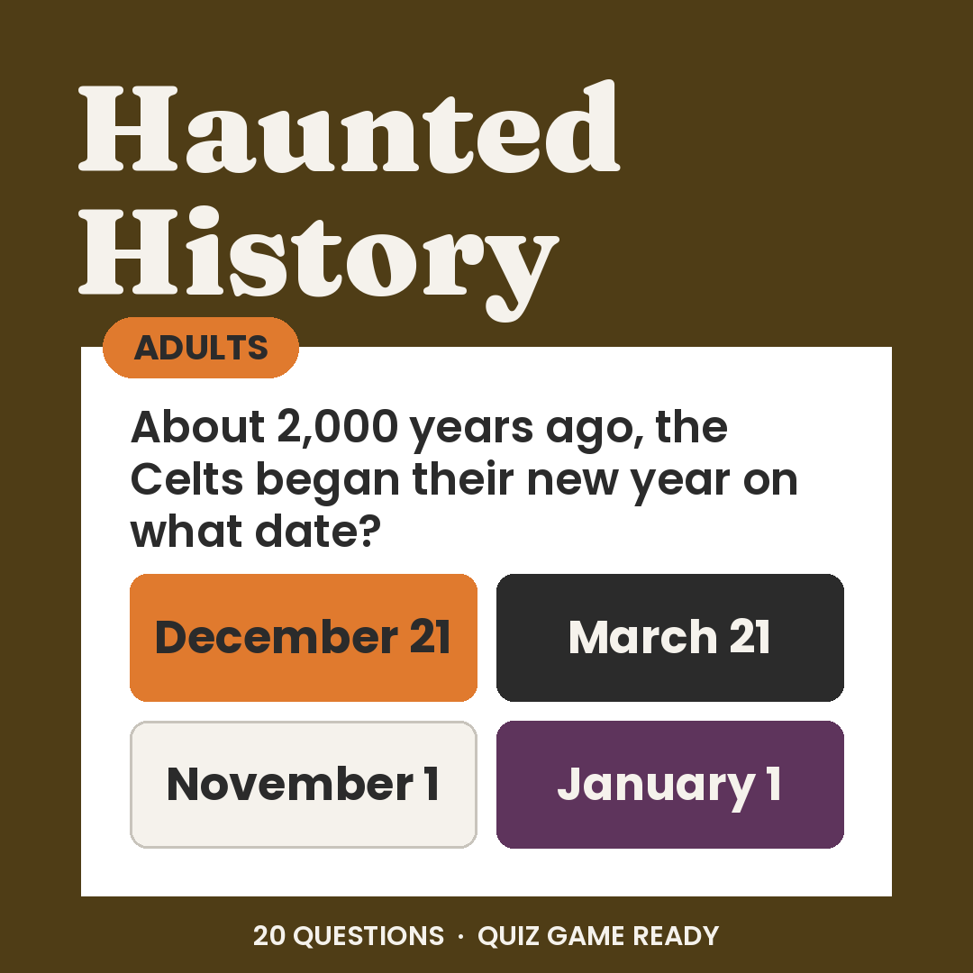 Halloween Haunted History Trivia