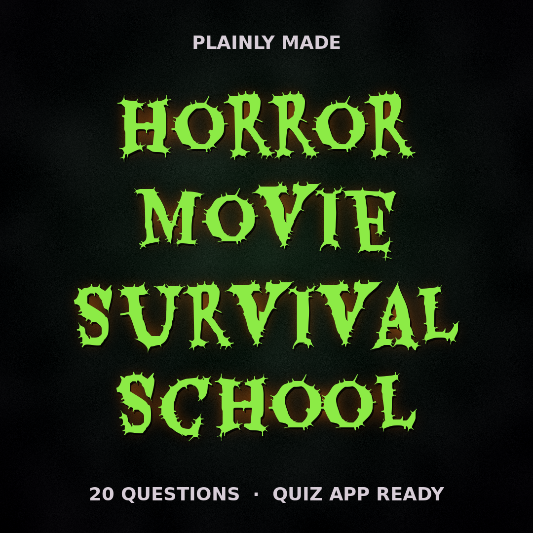 Horror Movie Survival School Trivia