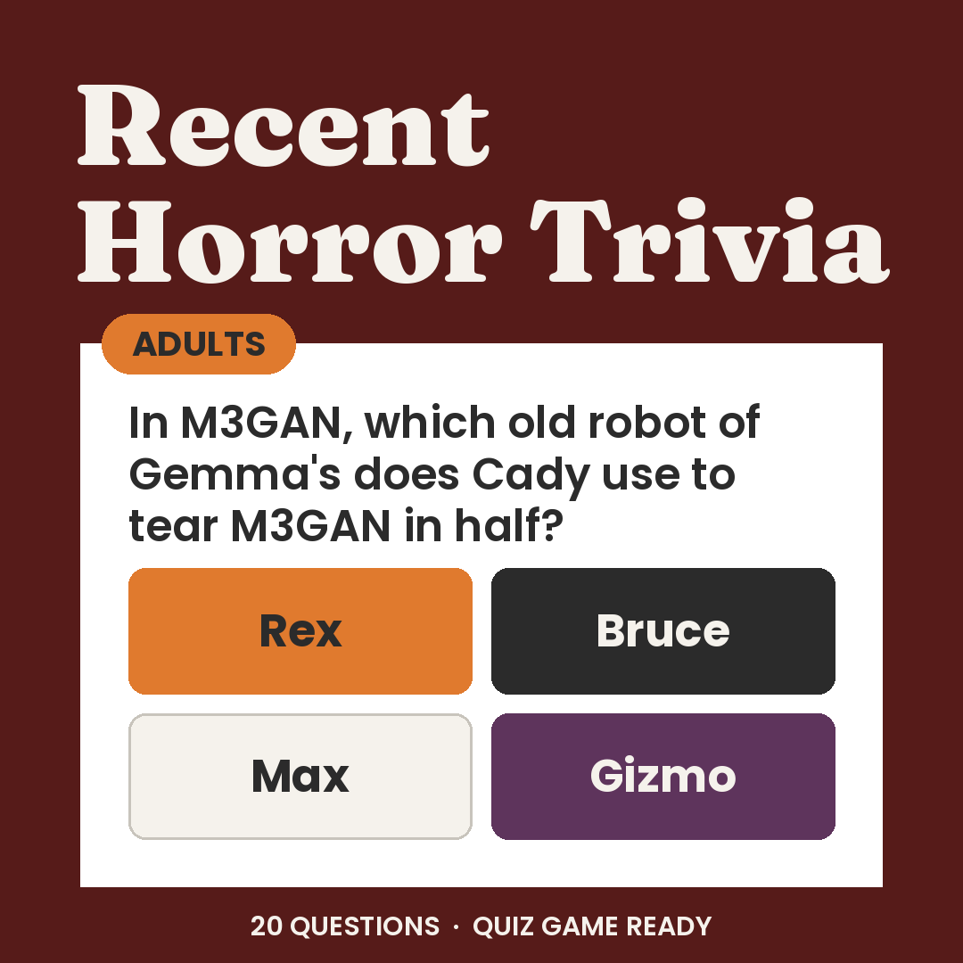 Recent Horror Movies 2021-2026 Trivia