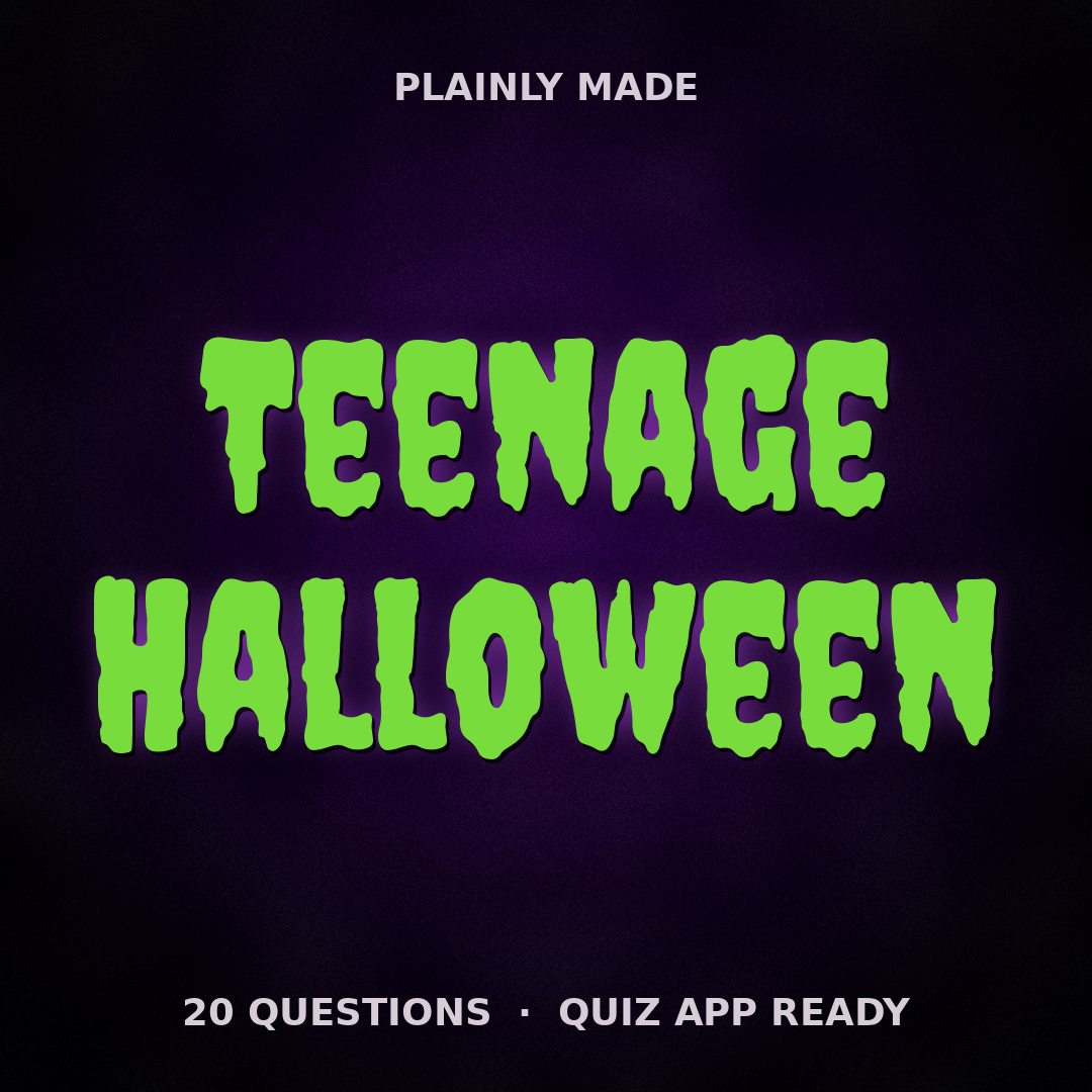 Teenage Halloween Trivia